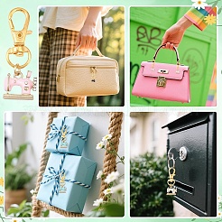 12 шт. 4 стильных эмалевых подвесных украшений из сплава&nbsp;HJEW-YW00158