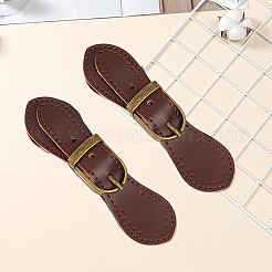 Вырезанная полая 2шт кожаная пряжка-тогл&nbsp;AJEW-CL0001-26C