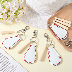 Наборы для самостоятельного изготовления багажных бирок на бейсбольную тематику&nbsp;DIY-CL0002-24A