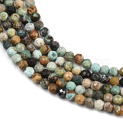 Хубэй природных бирюзовый бисер нитей&nbsp;LS-G-L628-B02-3mm-02