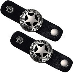 6 шт. из искусственной кожи с латунной пряжкой для шарфа&nbsp;AJEW-CL0001-69