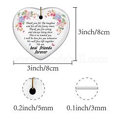 1 шт. фарфоровые большие подвески ручной работы&nbsp;AJEW-CN0002-04F