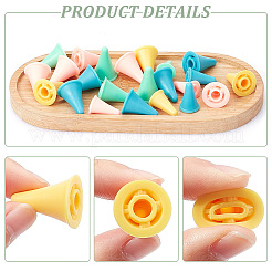 120 шт. 8 протектора для кончиков спиц из синтетического каучука&nbsp;DIY-NB0010-19