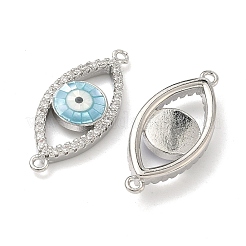 Подвески-коннекторы с прозрачными кубическими циркониями и эмалью в виде коннектора 