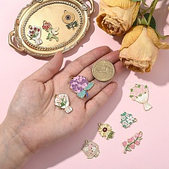 10шт 10 стиля подвески из сплава с эмалью&nbsp;ENAM-YW0006-16