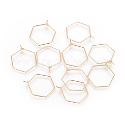 Латунные крючки для сережек&nbsp;LS-X-KK-T038-424A-G