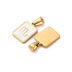 Подвески из нержавеющей стали 304 с эмалью&nbsp;STAS-I353-06G-B