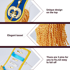 Ткань с железными эполетами аксессуары костюма&nbsp;DIY-WH0700-51A