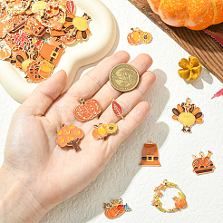 56 шт. 14 стиля подвески из сплава и эмали на тему Дня благодарения&nbsp;ENAM-SC0006-80