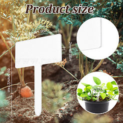 24шт акриловые пустые этикетки для растений AJEW-FG0003-18