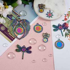 Набор для изготовления кулона радужного цвета своими руками&nbsp;DIY-SZ0007-58