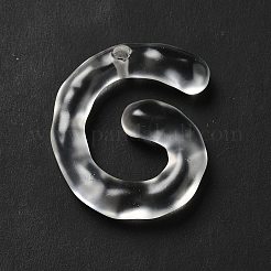 Подвески с алфавитом из прозрачной смолы&nbsp;LS-RESI-C028-02G