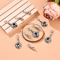 10 шт. 2 стильных подвесных украшения из сплава в тибетском стиле в виде чайника и кофейной чашки&nbsp;HJEW-YW00138