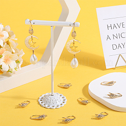 5 пара латунных заушников с микропаве из кубического циркония&nbsp;KK-BBC0014-85