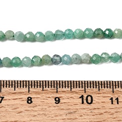 Натуральные изумрудные бисерные пряди&nbsp;G-Z106-A02-4mm-01