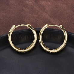 Латунные английском замке Серьги-кольца&nbsp;EJEW-F260-01B-G