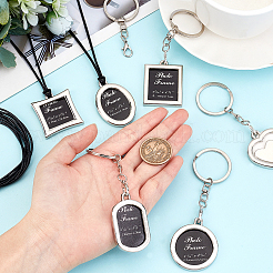 6шт мини-брелок для фоторамки из сплава&nbsp;KEYC-CA0001-09