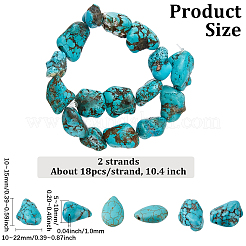 2 нити натуральных магнезитовых бусин&nbsp;G-PA0001-53