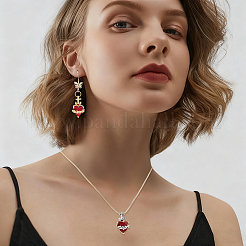 4 шт. подвески из латунного стекла 2 цветов&nbsp;KK-HS0015-77