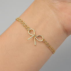 6шт. 2-х цветные многорядные браслеты из цинкового сплава&nbsp;BJEW-GO0001-16