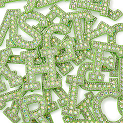 Патчи со стразами из смолы алфавита&nbsp;DIY-TAC0005-45G