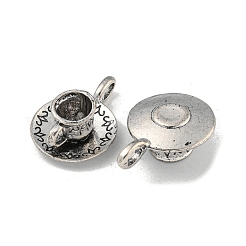 Чашка кофе тибетском стиле сплава подвески&nbsp;X-TIBEP-A13415-AS-NR