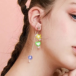 200шт 4 стиля прозрачные акриловые бусины&nbsp;OACR-YW0001-97