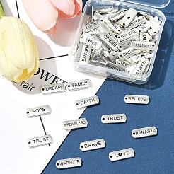 120 шт. 12 стиля тибетского стиля сплава прямоугольные подвески&nbsp;FIND-FS0003-63