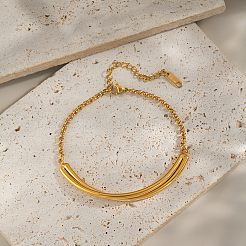 Браслеты из нержавеющей стали 304 с изогнутыми звеньями&nbsp;JU2889-2