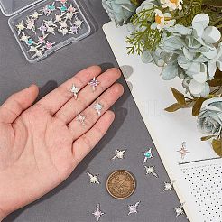 Кабошоны из сплава 56шт 8 цветов&nbsp;MRMJ-CP0001-26