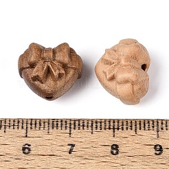 Бусины из натурального яблоневого дерева&nbsp;WOOD-N021-06