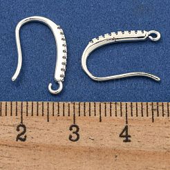 Стойки покрытие латунь проложить кубический цирконий серьги крючки KK-O143-20S