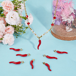 Кулоны с эмалью из латуни&nbsp;KK-SC0006-88