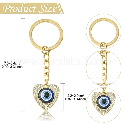 Сплав горный хрусталь брелок&nbsp;KEYC-YW00190-01