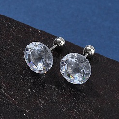 Цвет нержавеющей стали&nbsp;EJEW-U067-01P