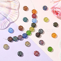 26шт 13 цвета прозрачные бусины лэмпворк&nbsp;LAMP-CJ0002-35