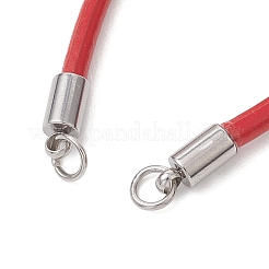 Изготовление браслетов из круглой коровьей кожи толщиной 3 мм.&nbsp;AJEW-JB01540