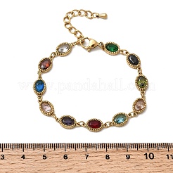 Браслеты-цепочки из нержавеющей стали 304 для женщин&nbsp;BJEW-A093-01B-G