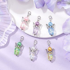 6шт акриловый ангел тюльпан подвеска украшения&nbsp;HJEW-JM02565