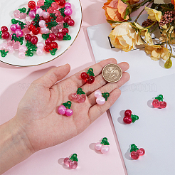 48шт 6 цвета прозрачные подвески из смолы&nbsp;RESI-SC0036-63A