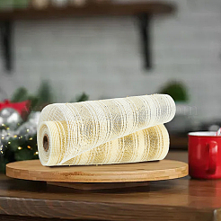 Полиэстеровая декоративная сетчатая лента для елок&nbsp;SIL-WH20025-050D