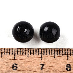 Непрозрачные однотонные стеклянные бусины&nbsp;GLAA-N007-8mm-A16