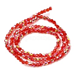 Ab цветные прозрачные стеклянные бусины пряди&nbsp;GLAA-G127-01B