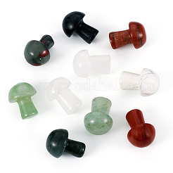 10шт. Фигурки грибов из натуральных и синтетических драгоценных камней&nbsp;G-TA0002-08