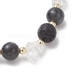 Женские эластичные браслеты из натурального кварца&nbsp;BJEW-JB13188