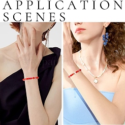 420шт бусины из искусственного жемчуга из АБС-пластика&nbsp;OACR-YW0002-40