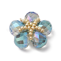 Прозрачные стеклянные подвески&nbsp;PALLOY-MZ00645-01