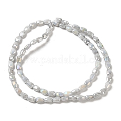 Стеклянные бусины с гальваническим покрытием &nbsp;GLAA-D013-05H