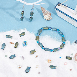 Набор для самостоятельного изготовления браслета из бисера в виде рыбки&nbsp;EGLA-SC0001-10