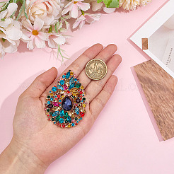 1 шт. броши из сплава со стразами&nbsp;JEWB-MA0001-02A